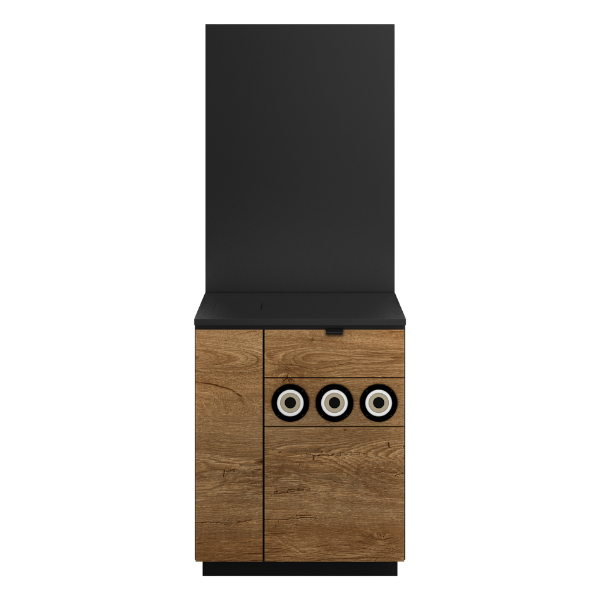 Onderzetmeubel 67 cm hout met backdrop