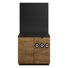 Onderzetmeubel 90 cm hout met backdrop