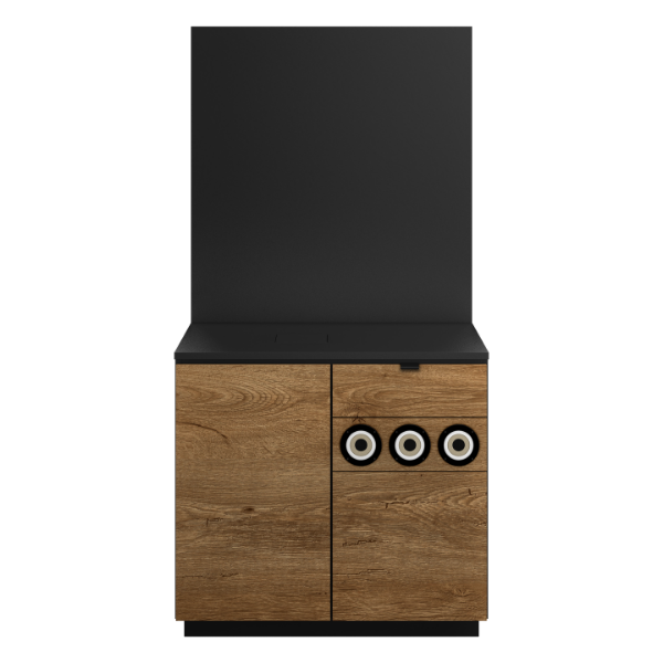 Onderzetmeubel 90 cm hout met backdrop